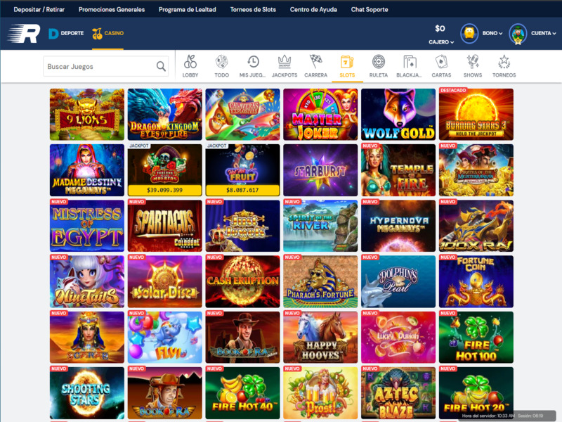 Rushbet tragamonedas o slots Rushbet tragamonedas o slots