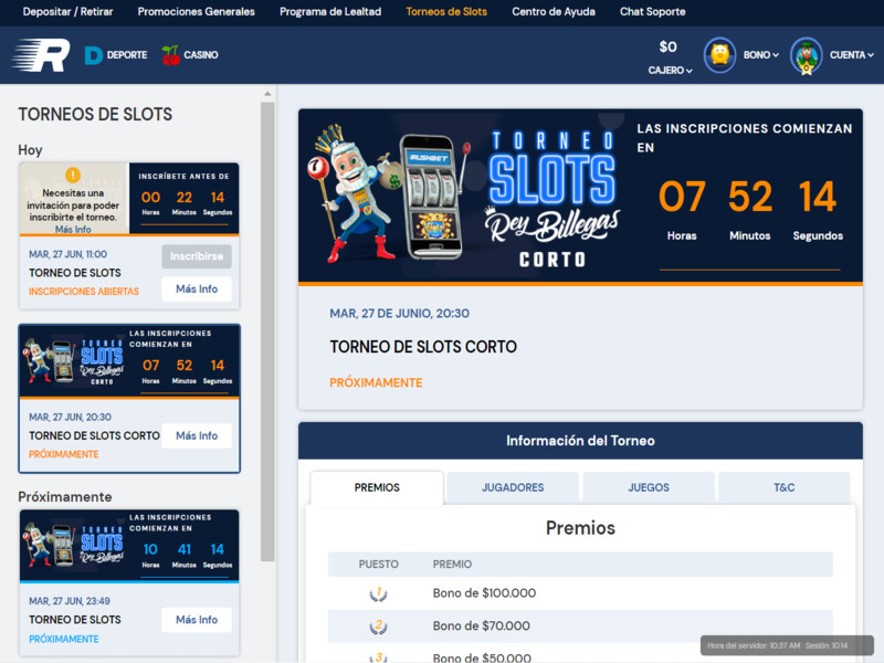 Torneos de Slots Torneos de Slots